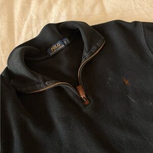 Polo by Ralph Lauren Men's Navy Zip-Up Sweater